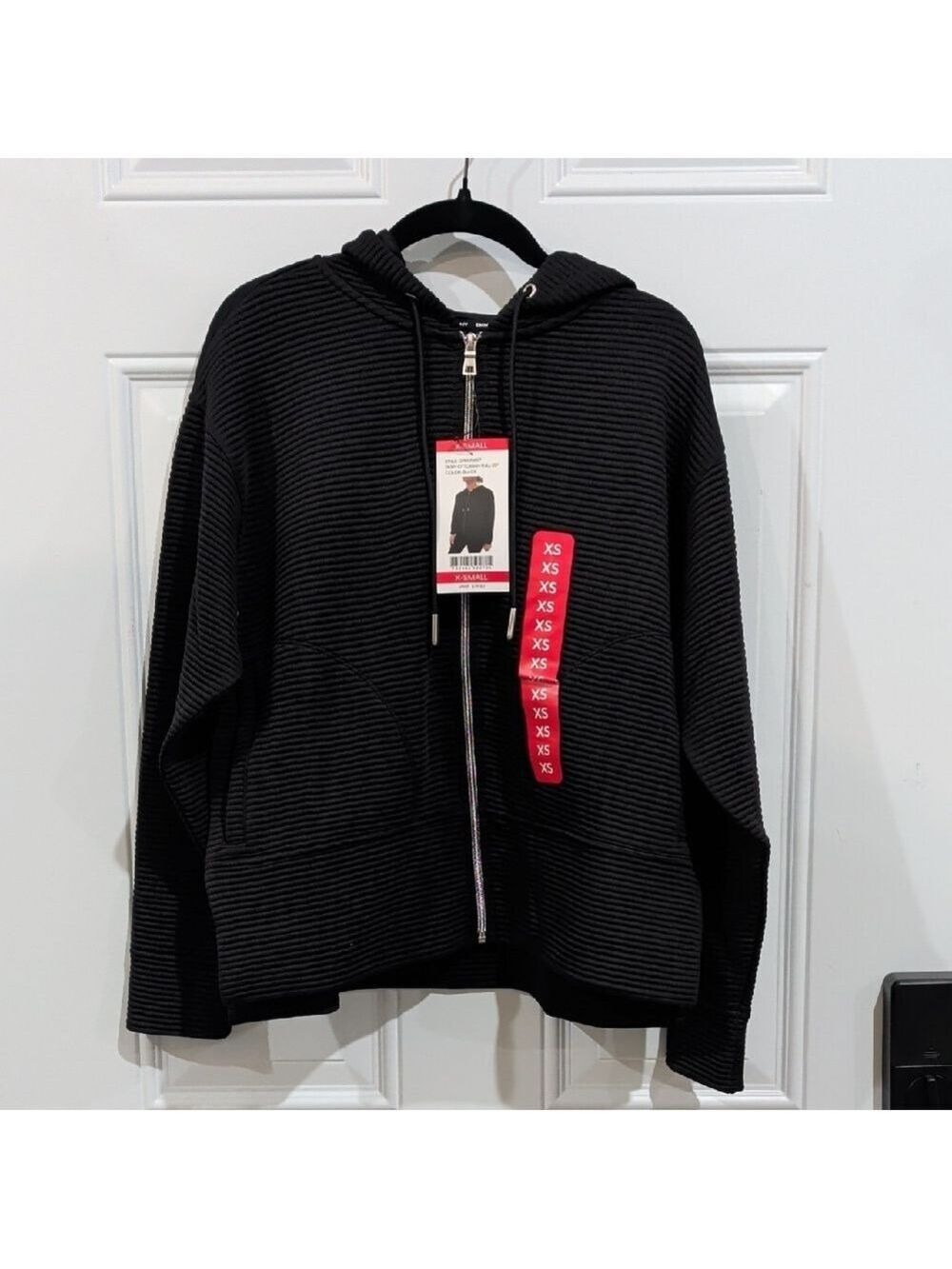 DKNY Women's Tech Ottoman Jacket Black Sizes XS